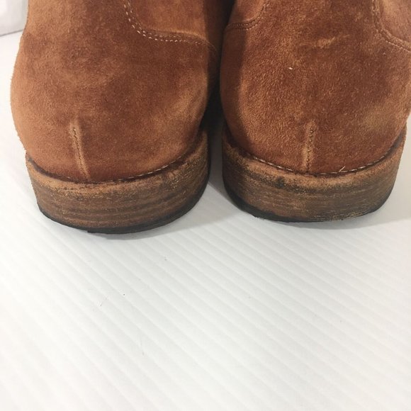 Vintage Cole Haan Mens Shoes 11.5 Suede Leather Wingtip Brown Italy main image 9